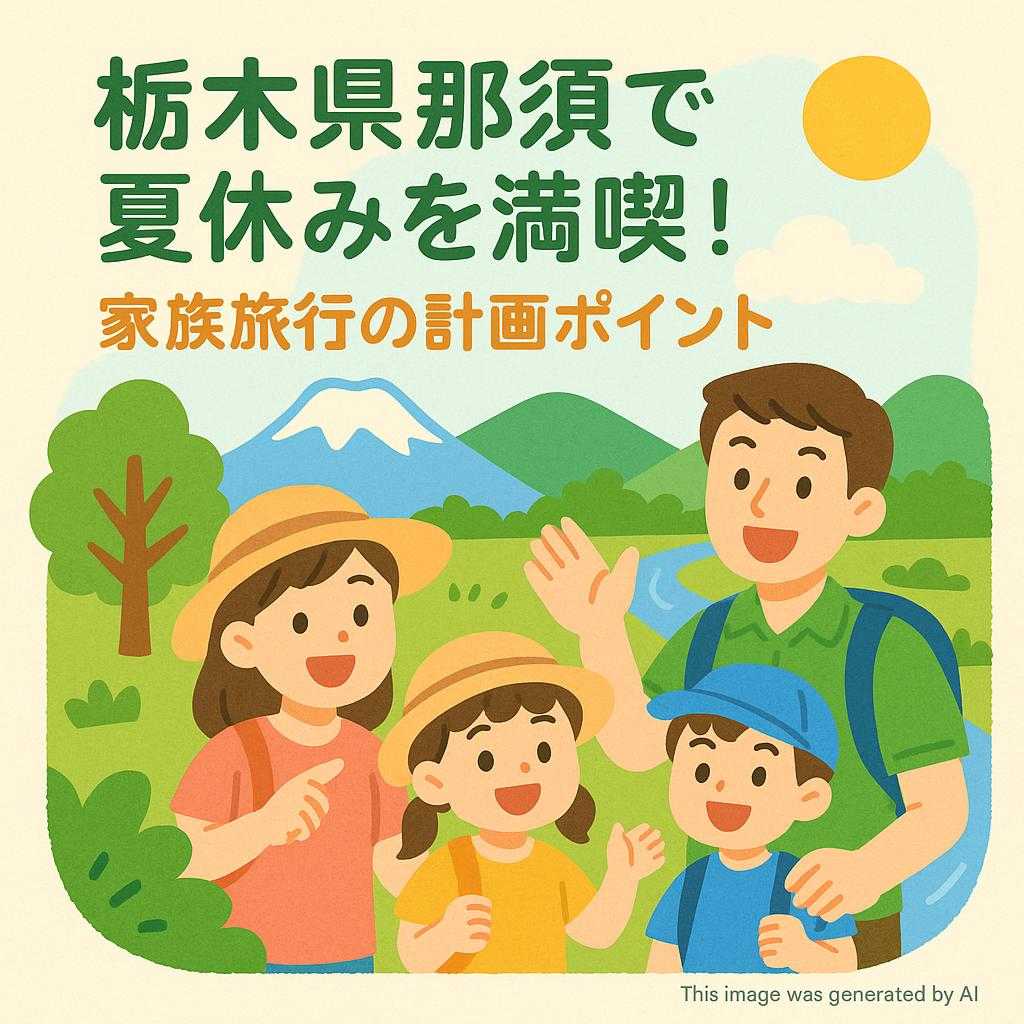 栃木県那須で夏休みを満喫！家族旅行の計画ポイント