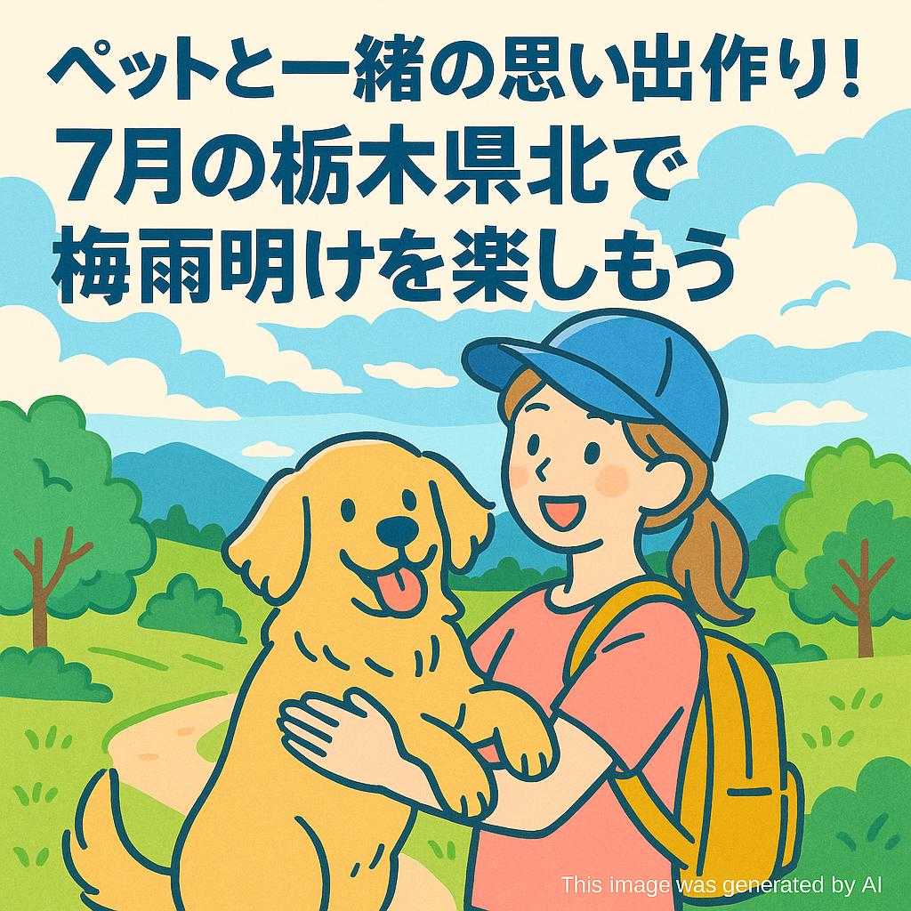 ペットと一緒の思い出作り！7月の栃木県北で梅雨明けを楽しむ