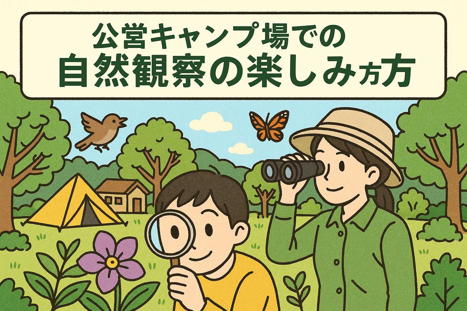 公営キャンプ場での自然観察の楽しみ方