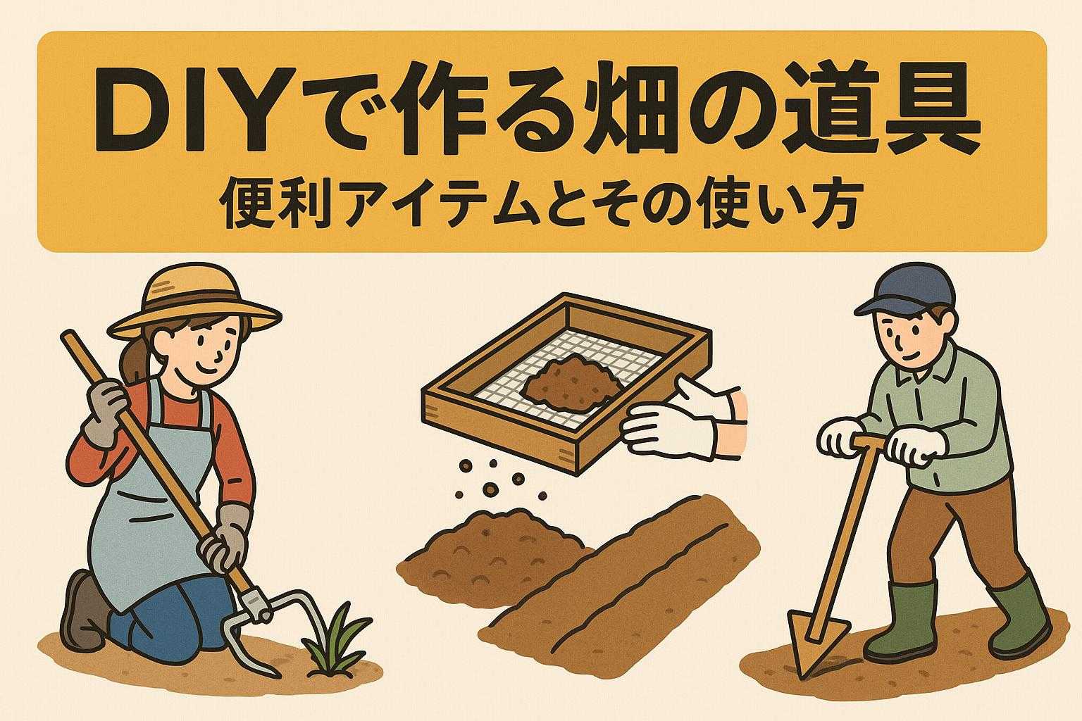 DIYで作る畑の道具：便利アイテムとその使い方