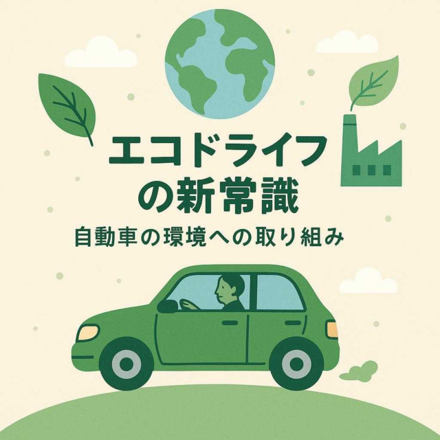 エコドライブの新常識: 自動車の環境への取り組み