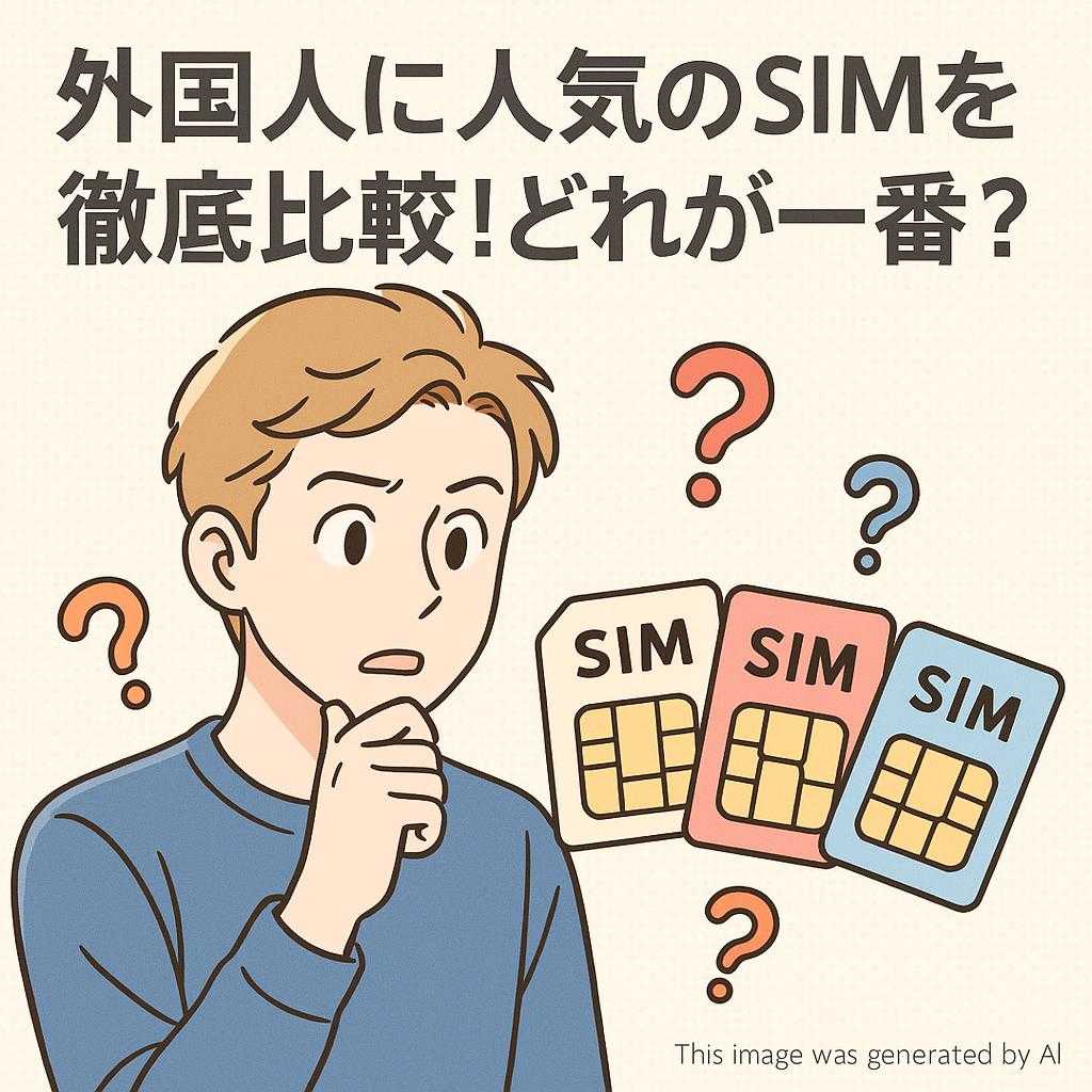 外国人に人気のSIMプランを徹底比較！どれが一番お得？