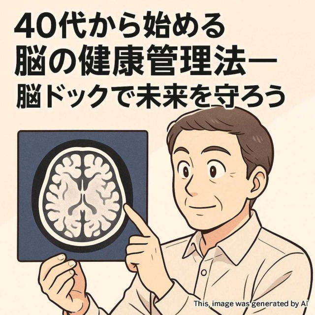 40代から始める脳の健康管理法—脳ドックで未来を守ろう