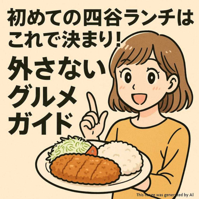 初めての四谷ランチはこれで決まり！外さないグルメガイド