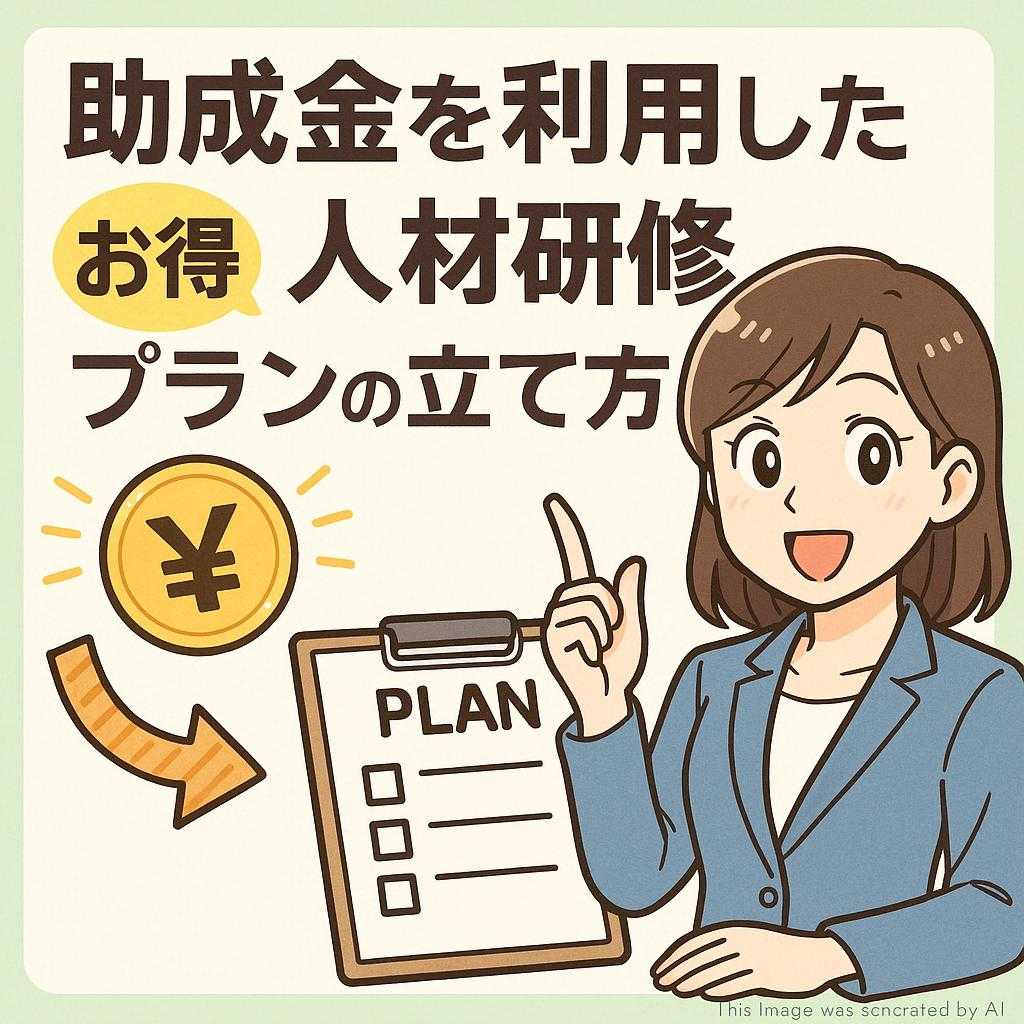 助成金を利用したお得な人材研修プランの立て方
