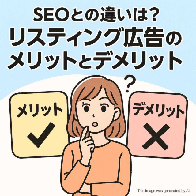 SEOとの違いは？リスティング広告のメリットとデメリットを選択 SEOとの違いは？