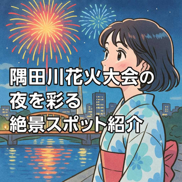 隅田川花火大会の夜を彩る絶景スポット紹介