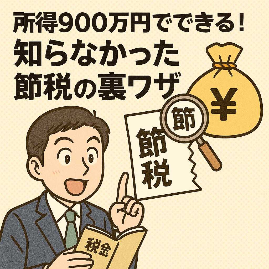 所得900万円でできる！知らなかった節税の裏ワザ