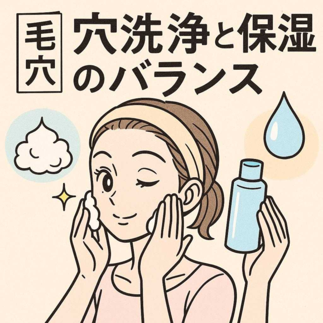 【毛穴】毛穴洗浄と保湿のバランス