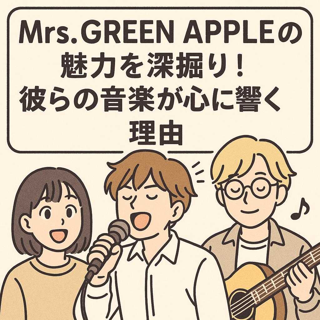 Mrs. GREEN APPLEの魅力を深掘り！彼らの音楽が心に響く理由