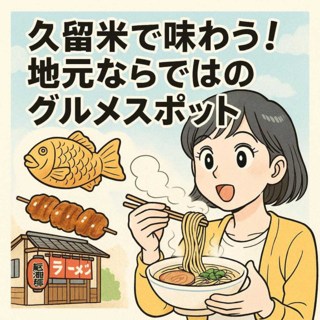 久留米で味わう！地元ならではのグルメスポット