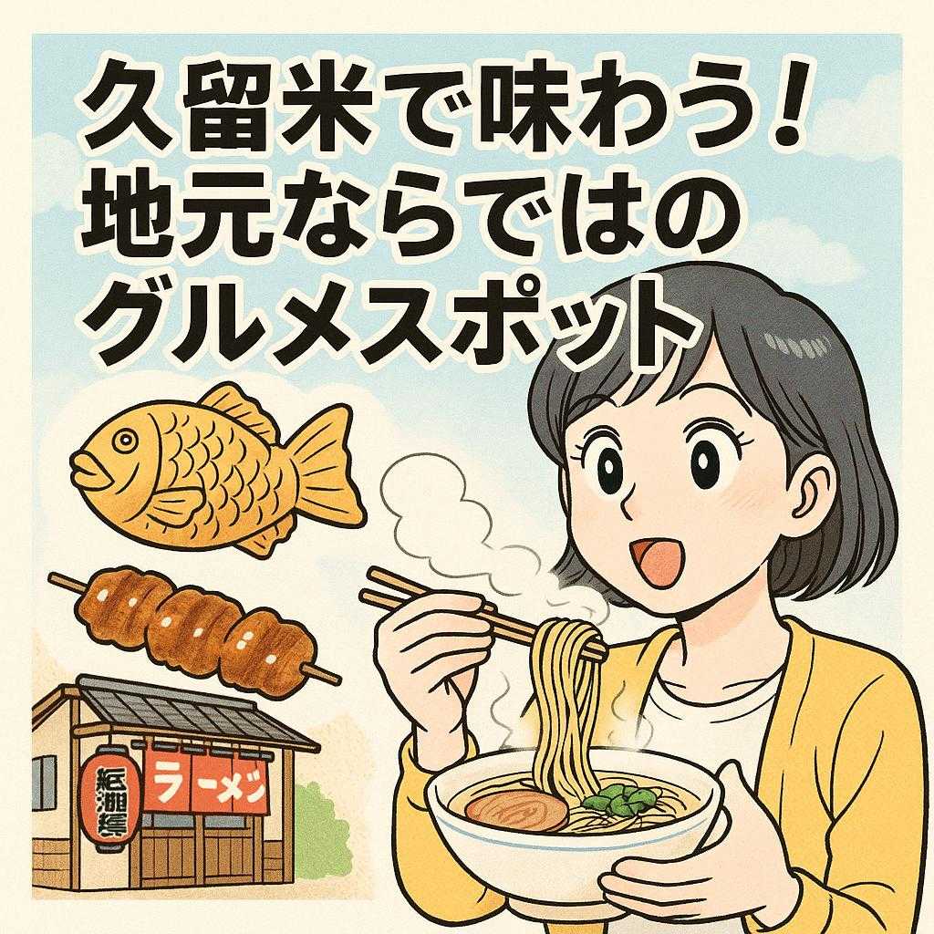久留米で味わう！地元ならではのグルメスポット