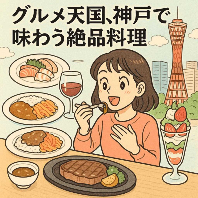 グルメ天国、神戸で味わう絶品料理