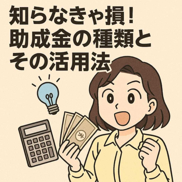 知らなきゃ損！助成金の種類とその活用法