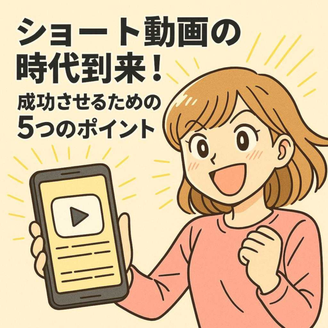 ショート動画の時代到来！成功させるための5つのポイント