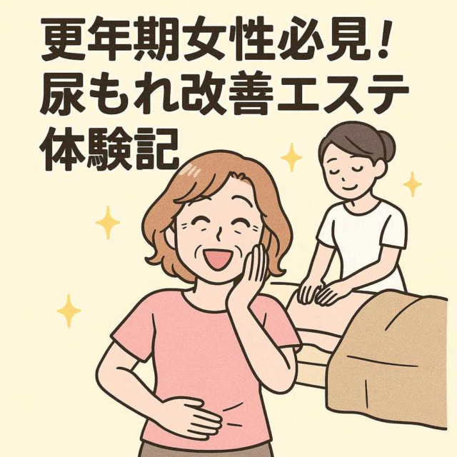 更年期女性必見！尿もれ改善エステ体験記