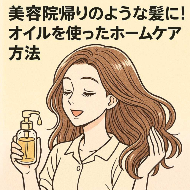 美容院帰りのような髪に！オイルを使ったホームケア方法
