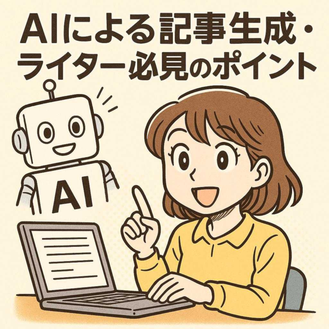 AIによる記事生成・ライター必見のポイント