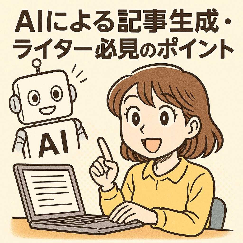AIによる記事生成・ライター必見のポイント