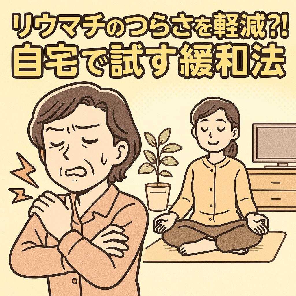 リウマチのつらさを軽減?! 自宅で試す緩和法