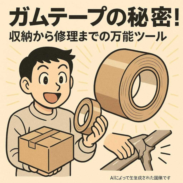 ガムテープの秘密！収納から修理までの万能ツール